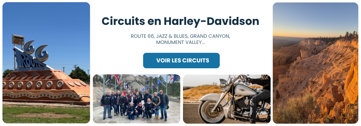 Circuits en Harley-Davidson aux USA