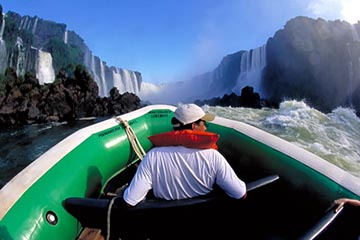 Zodiacs chutes d'Iguazu